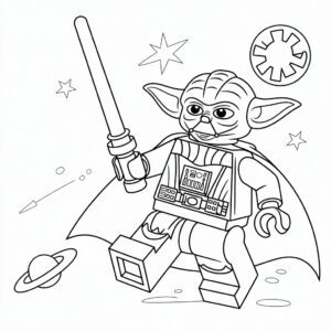 coloriage lego star wars