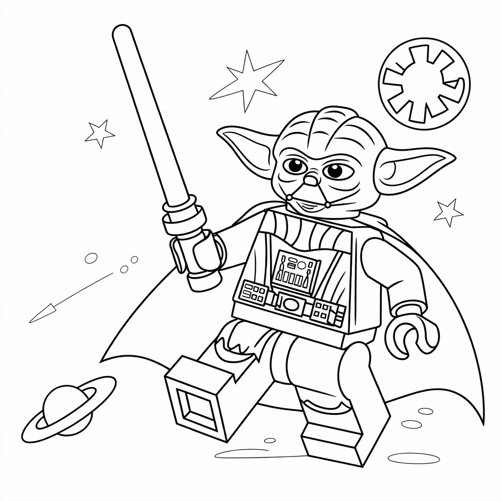 coloriage lego star wars