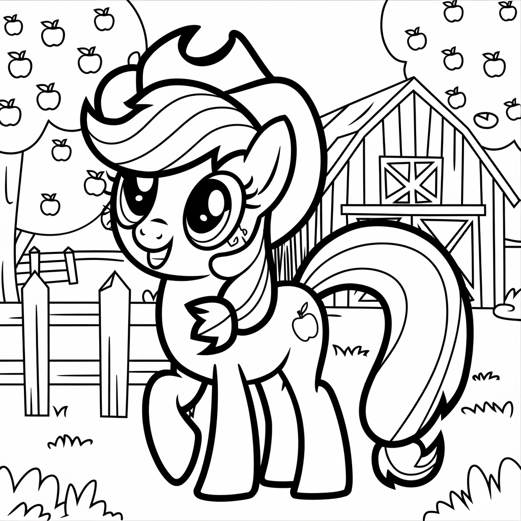 coloriage à imprimer my little pony