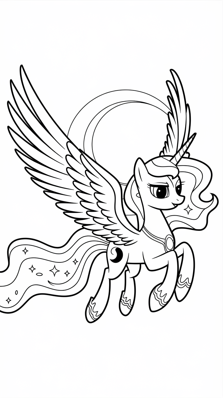 coloriage licorne my little pony