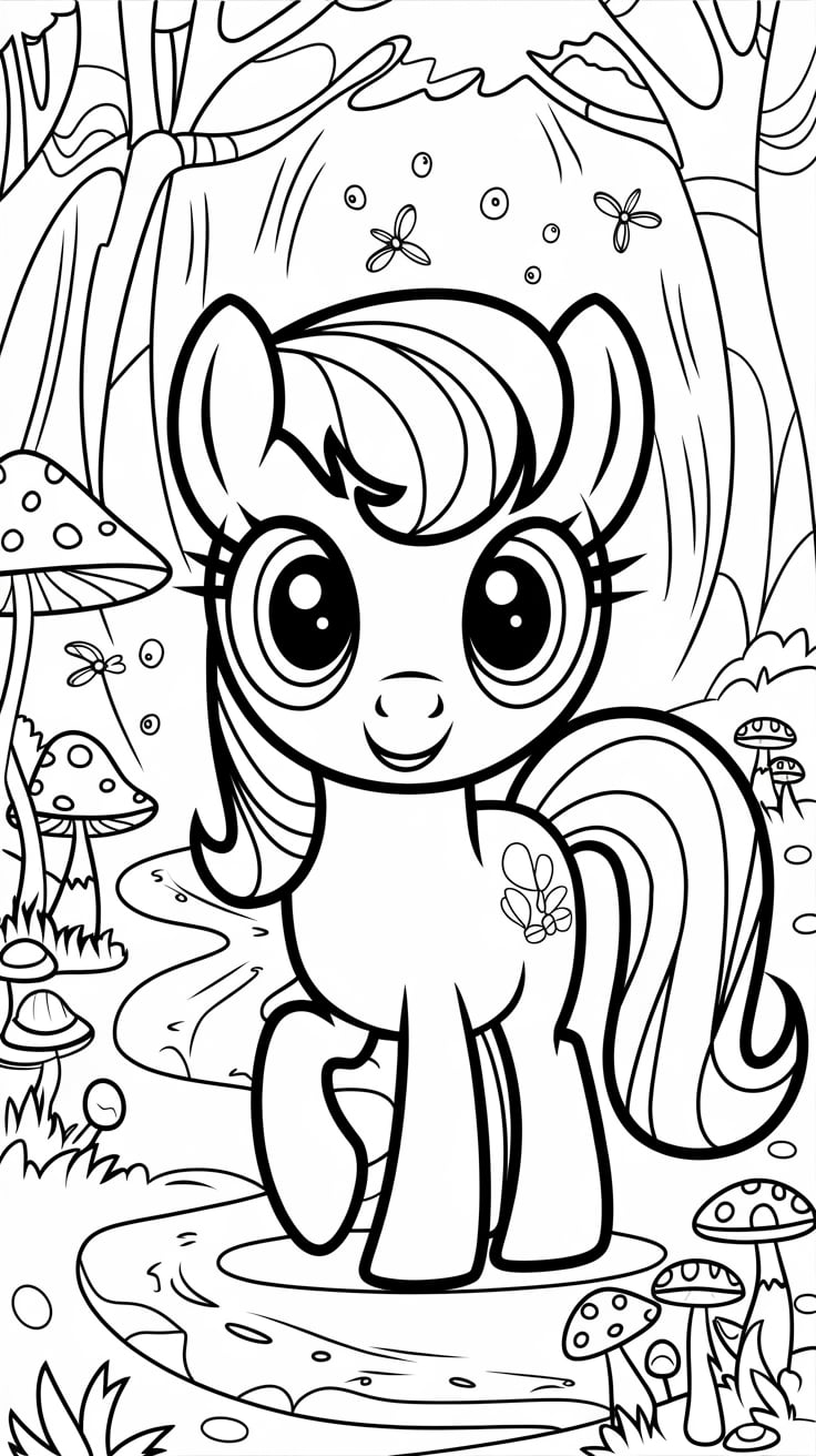 coloriage en ligne my little pony
