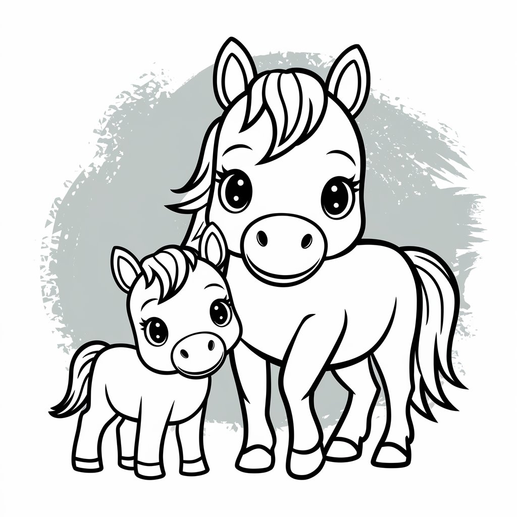 coloriage imprimer cheval