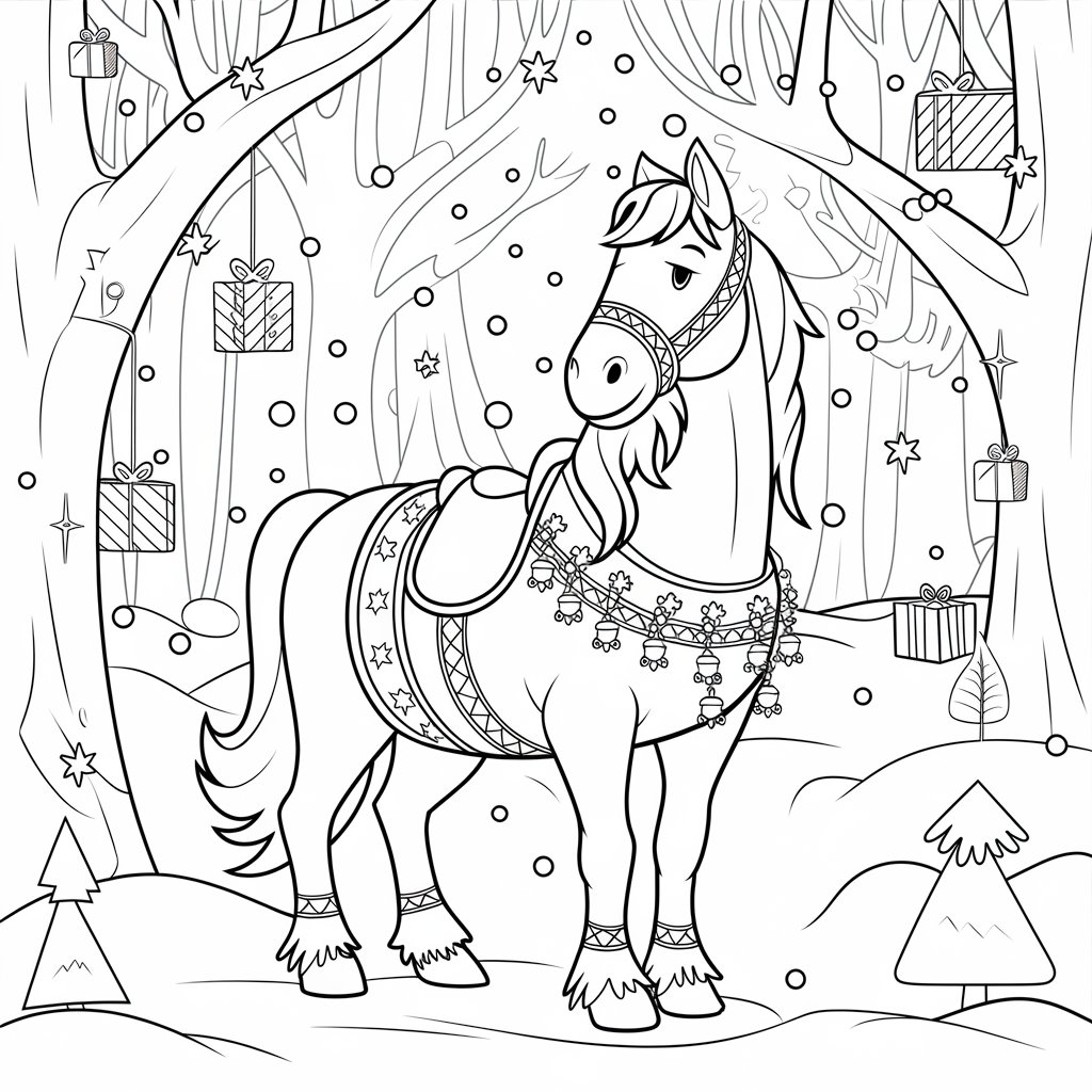 cheval coloriage imprimer