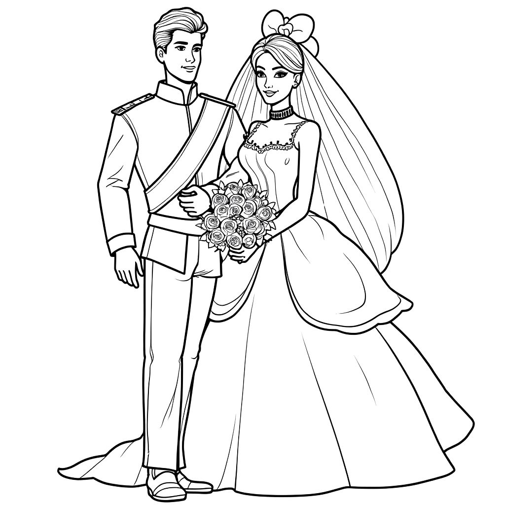 coloriage prince et princesse