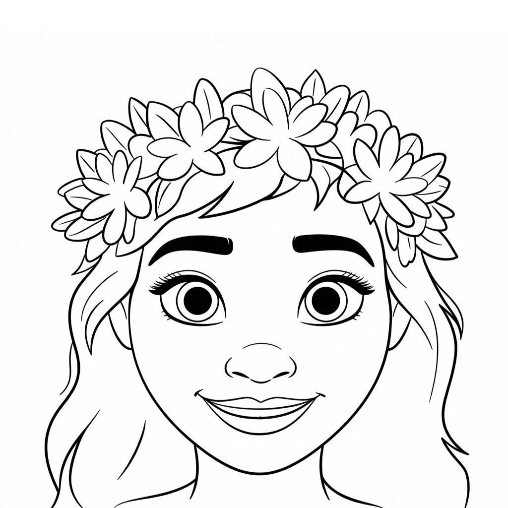 coloriage vaiana