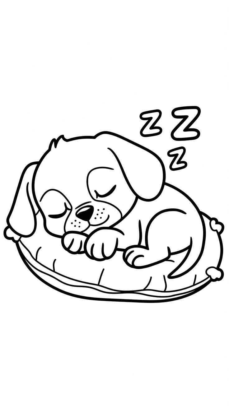 dessin coloriage chien