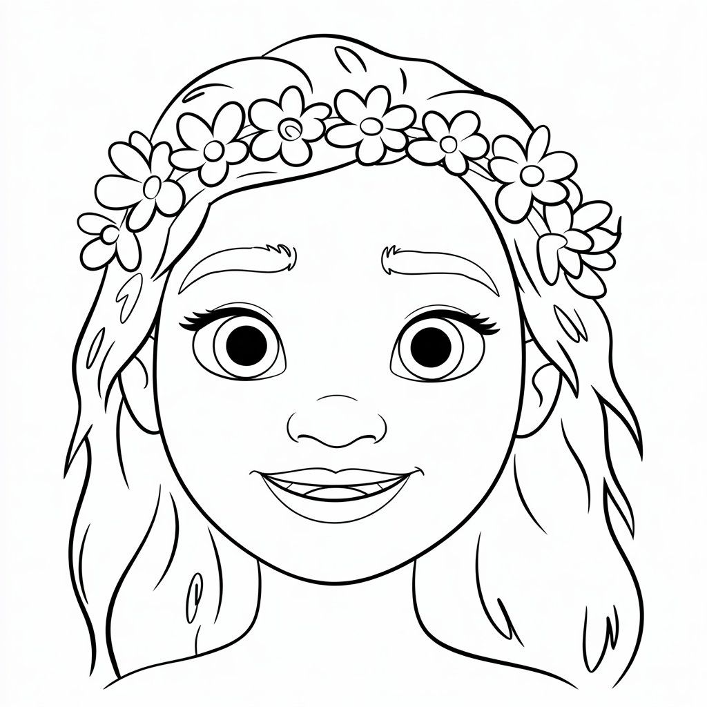coloriage mystere vaiana