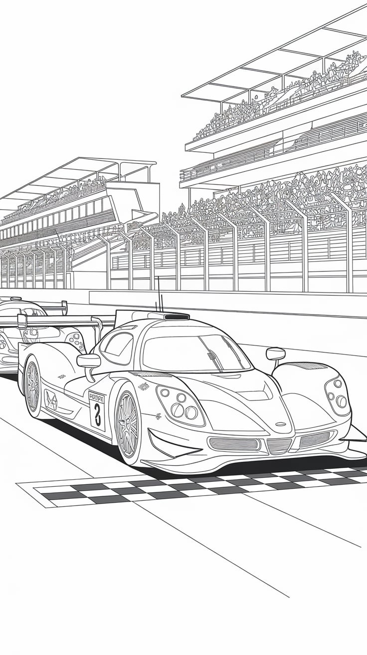 coloriages voitures à imprimer