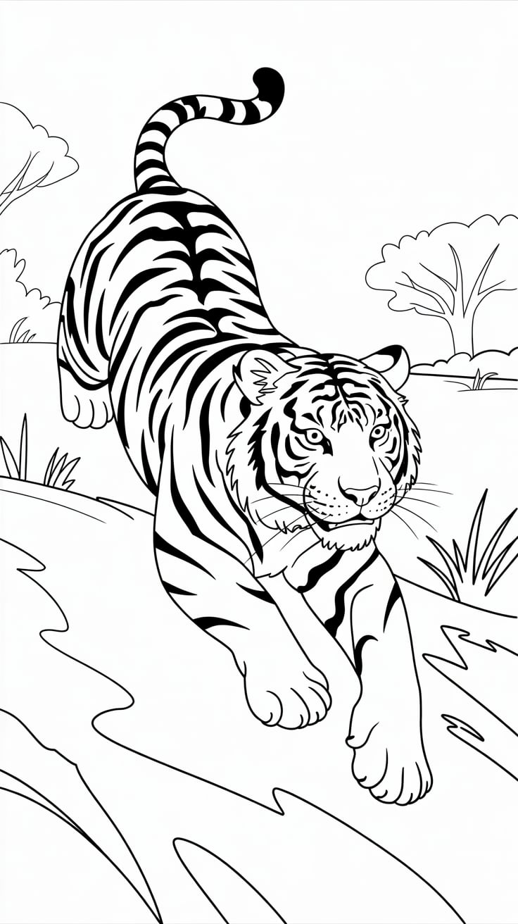 dessiner un tigre