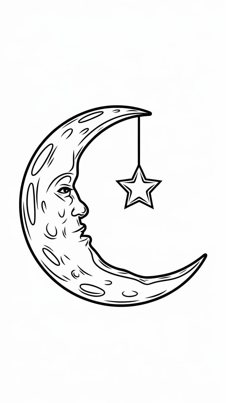 étoile de noël coloriage