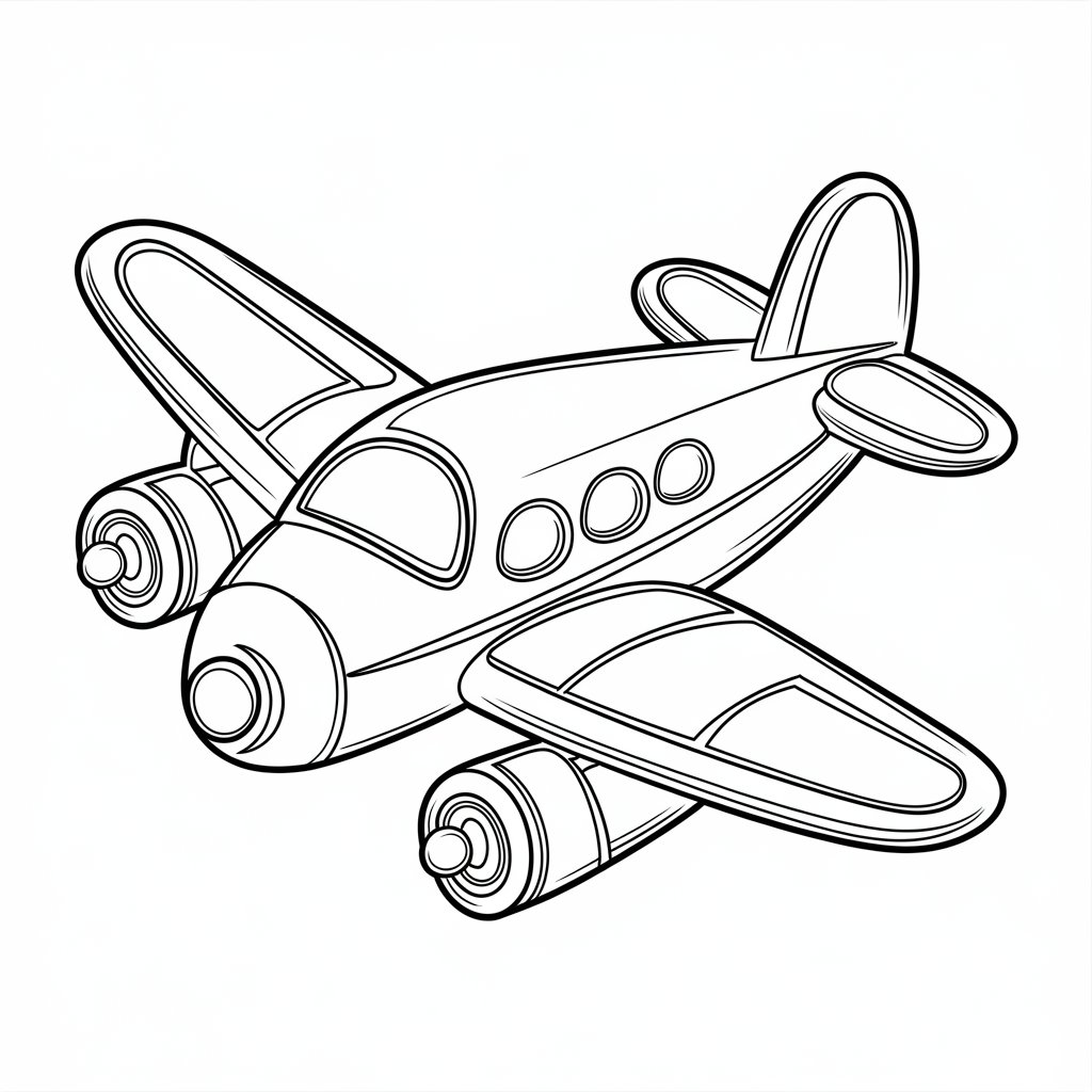 imprimer coloriage avion