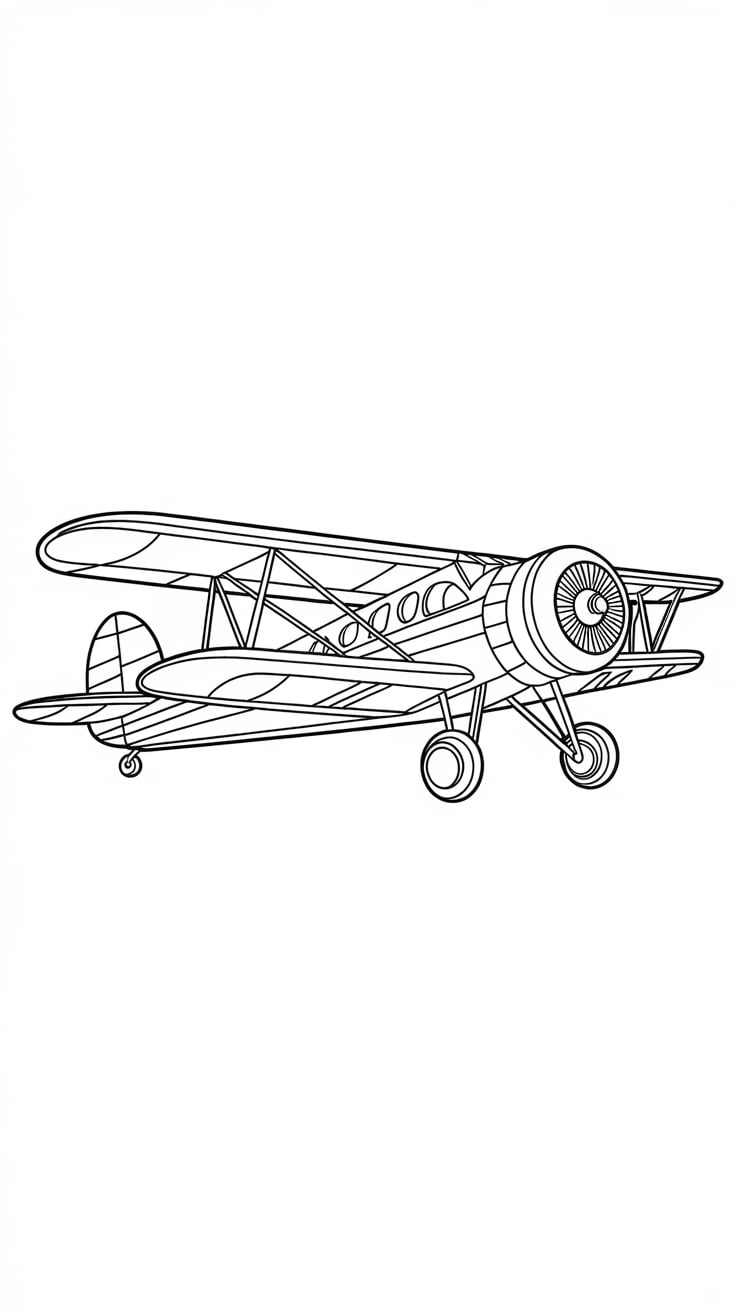 avion coloriage