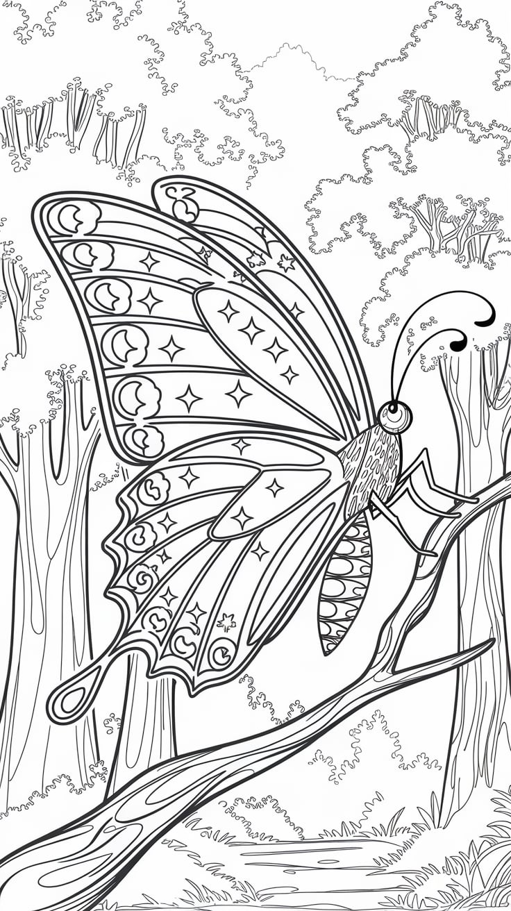 coloriage a imprimer papillon