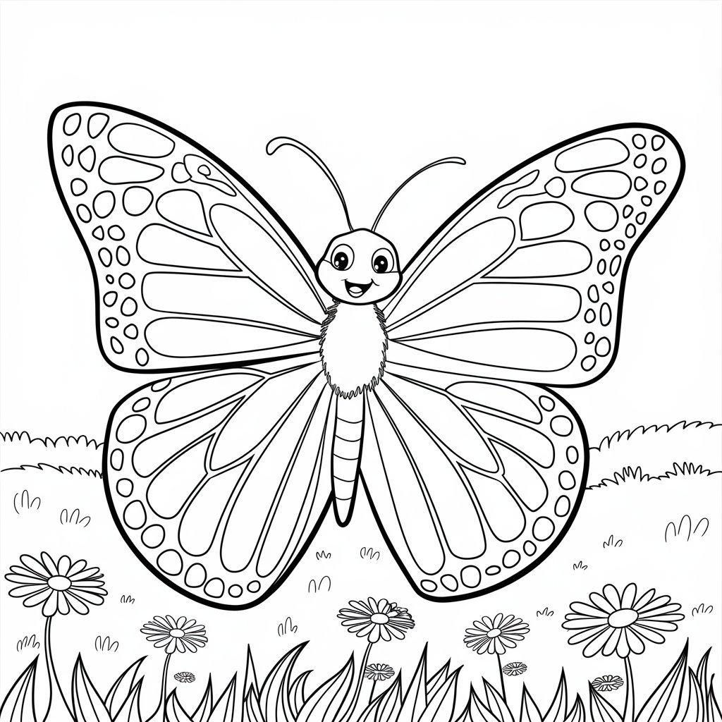 dessin papillon coloriage
