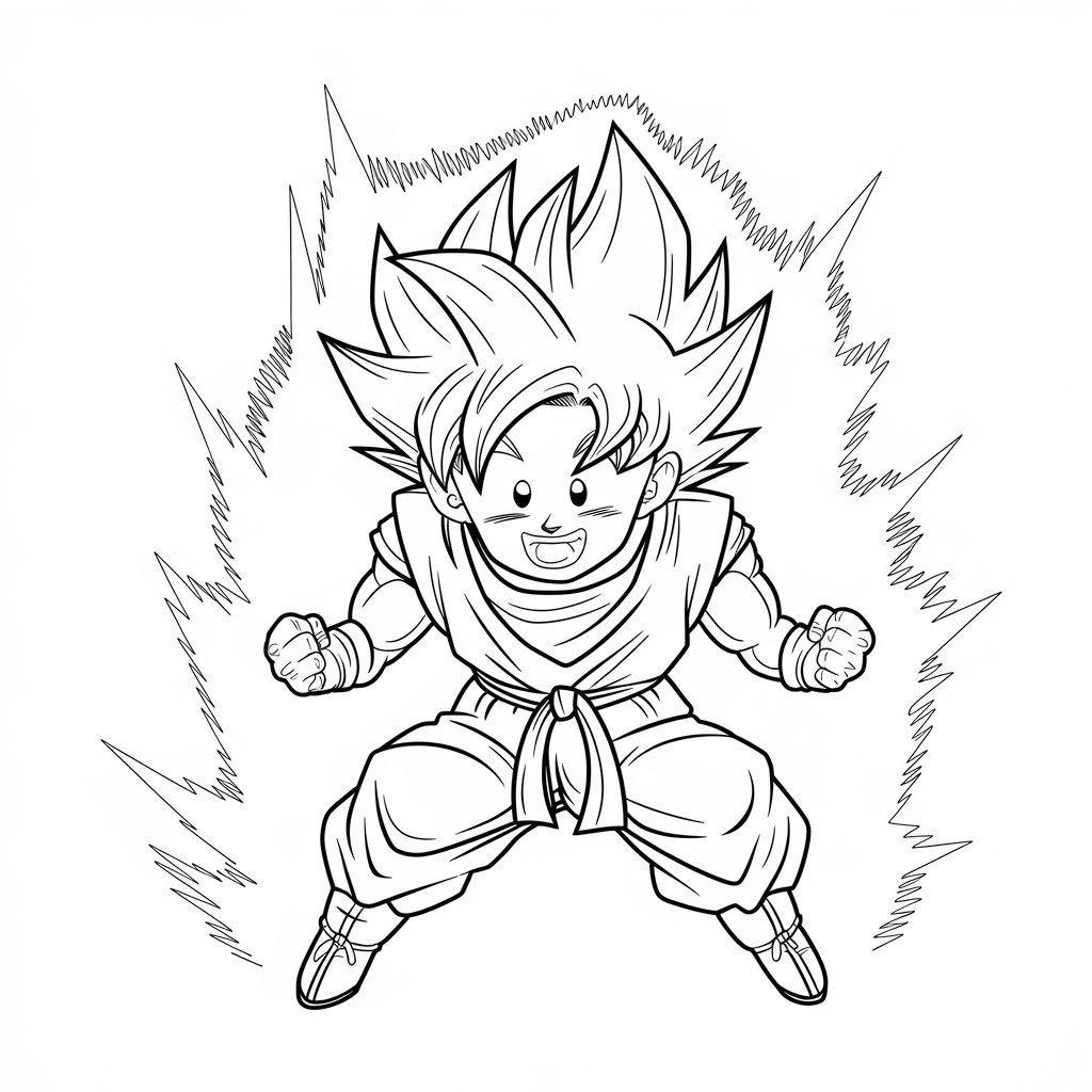 imprimer coloriage dragon ball z