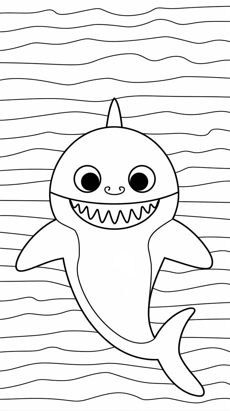 coloriage requin blanc