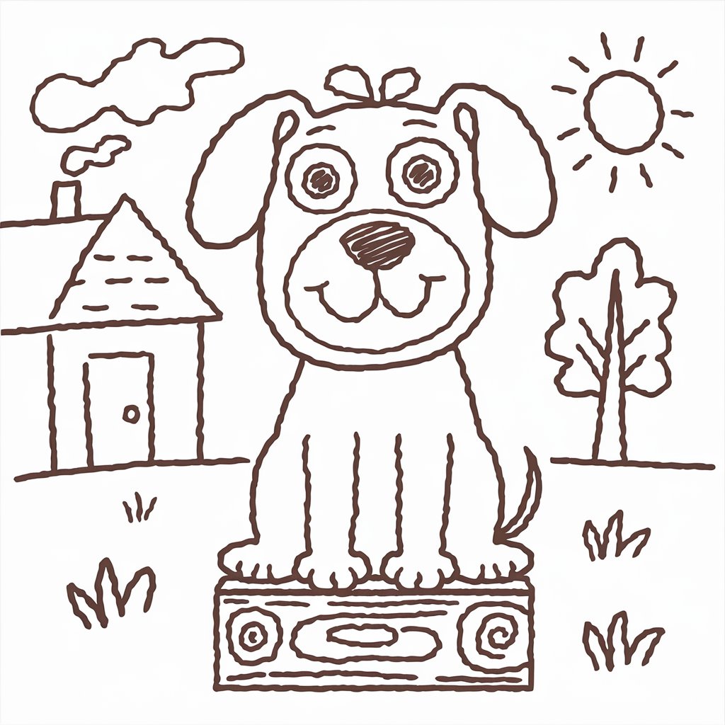 chien coloriage