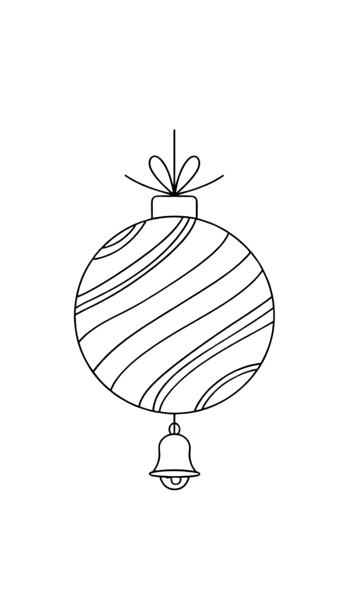 boule de noel coloriage a imprimer