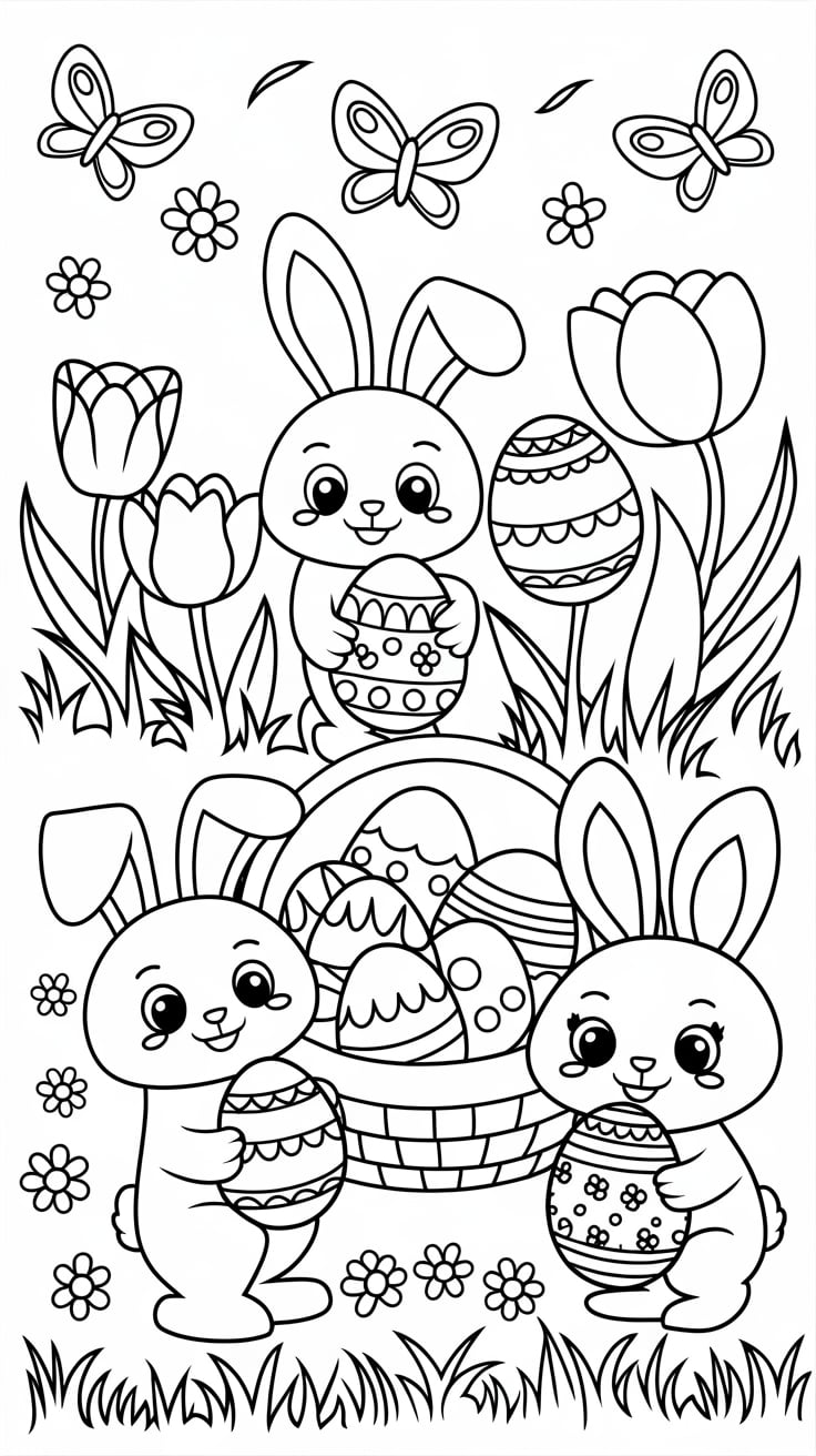 coloriage printemps pdf