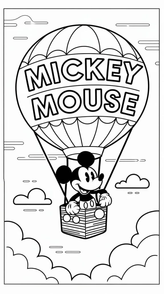 coloriage mickey à imprimer