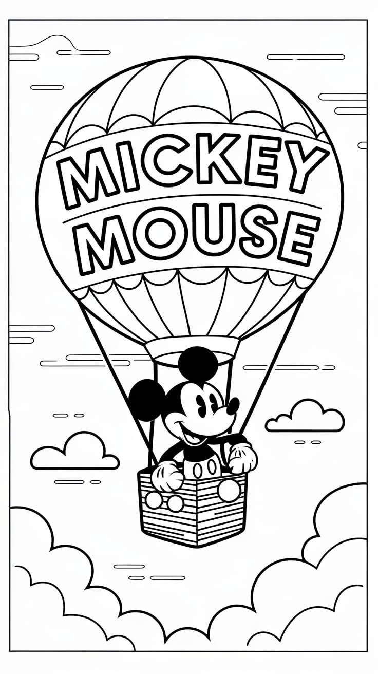 coloriage mickey à imprimer