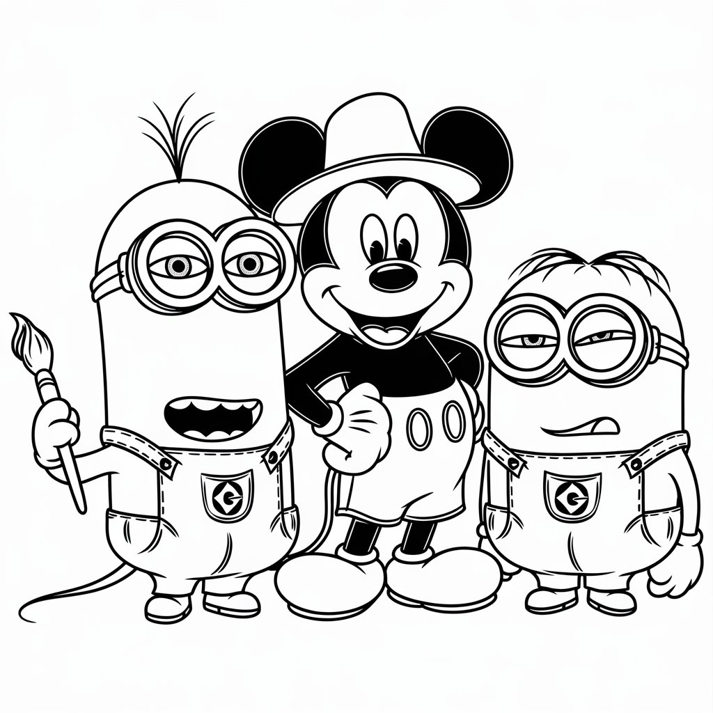 coloriage à imprimer mickey