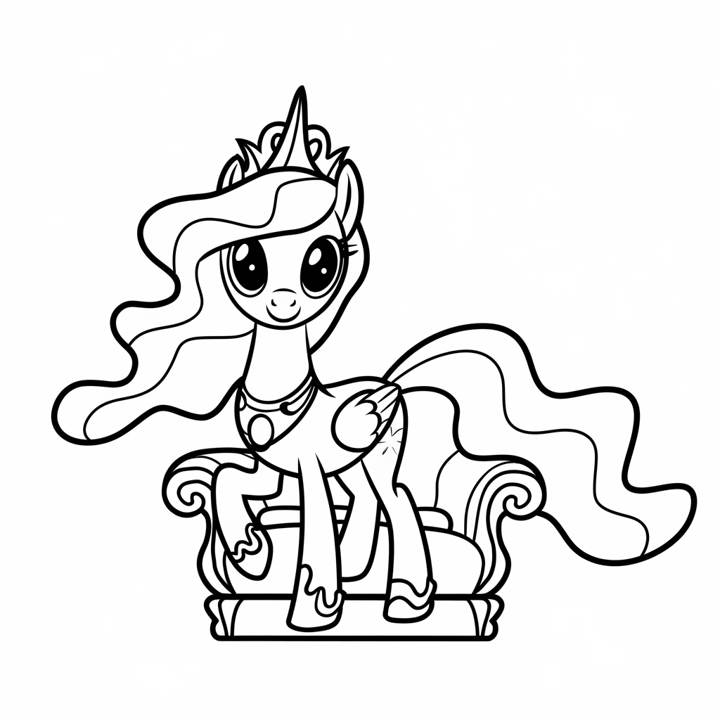 coloriage my little pony sirene