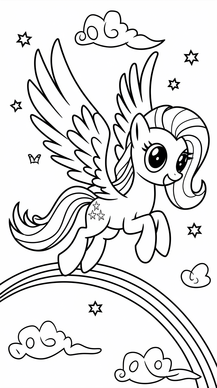 coloriage de my little pony a imprimer gratuit