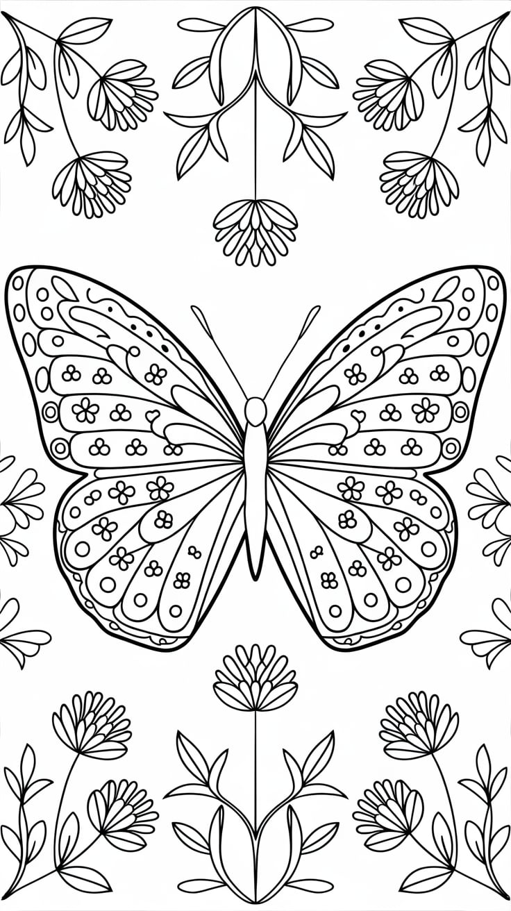 coloriages de papillons