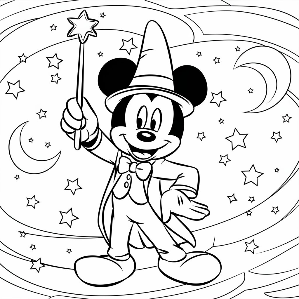 mickey en coloriage