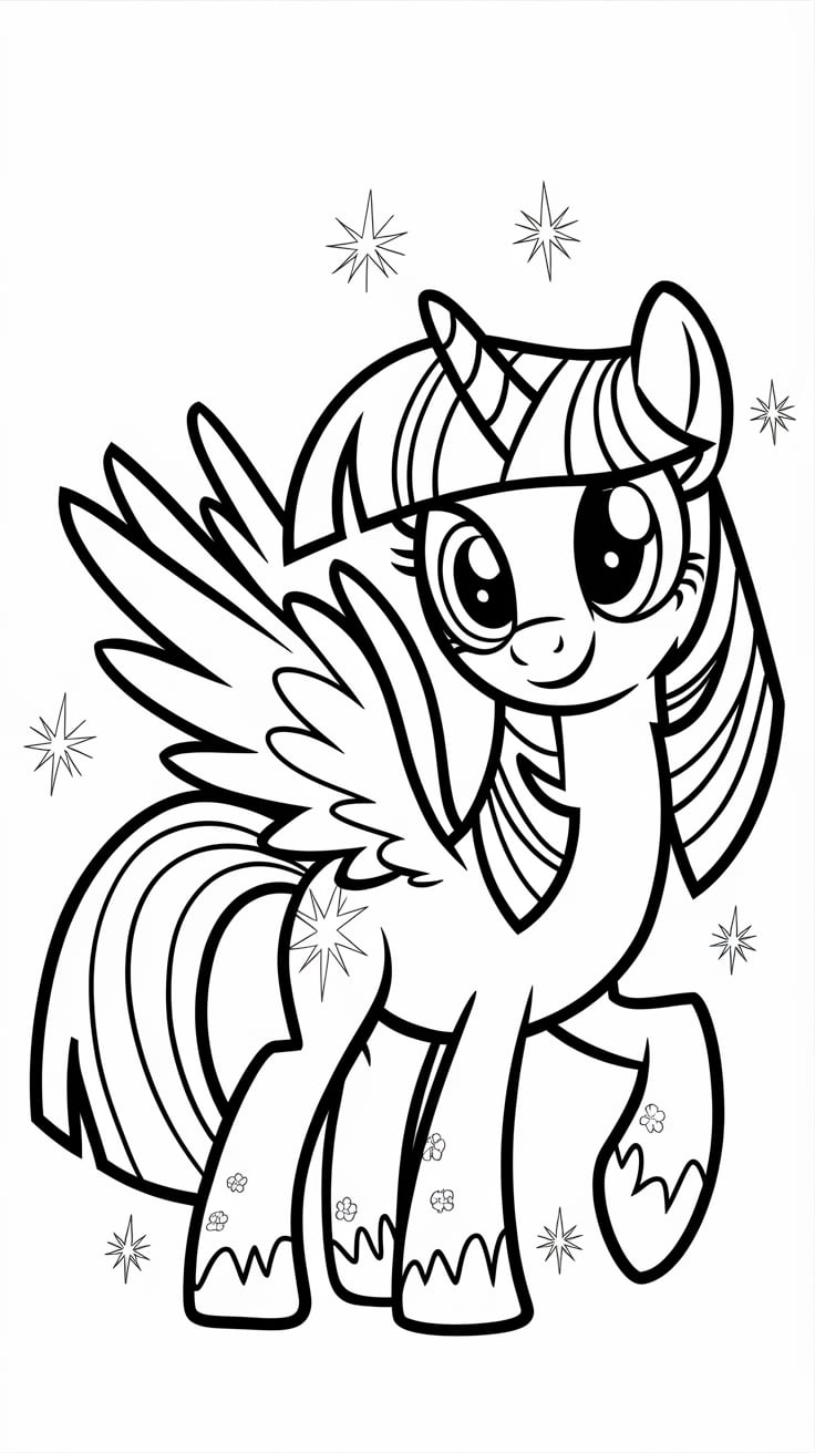 imprimer coloriage my little pony