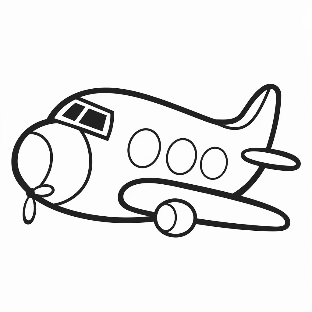 avion a imprimer coloriage