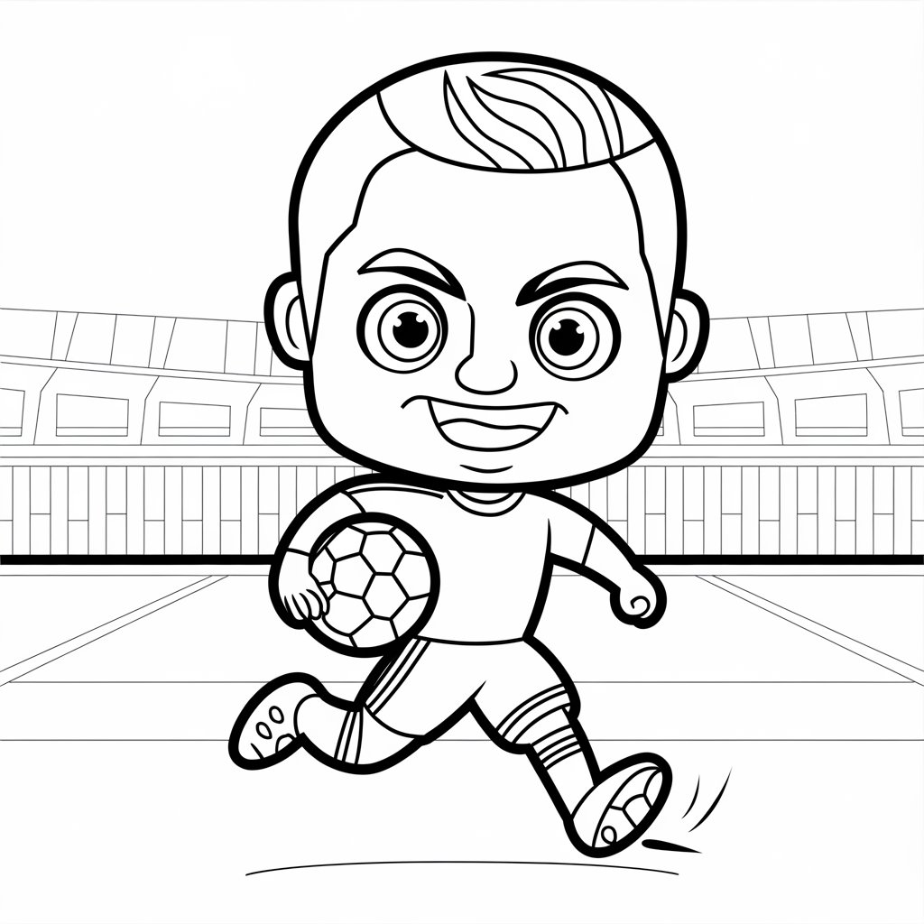 coloriage de football à imprimer