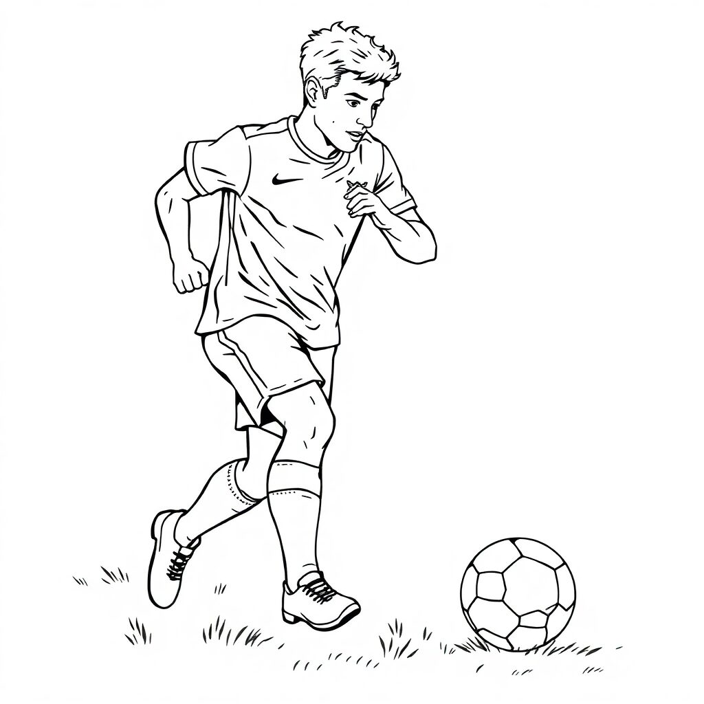 coloriage ballon de football