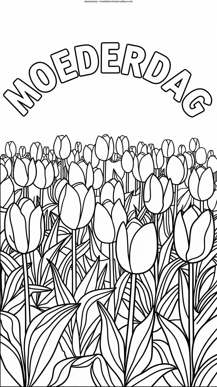 coloriage de la fête des mères