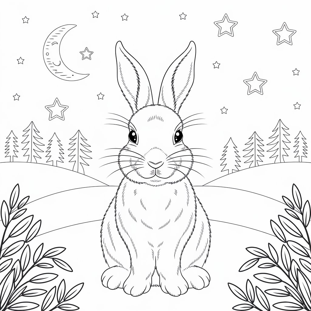 coloriage lapin à imprimer pdf