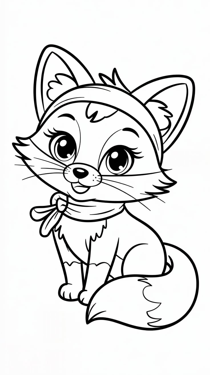 coloriage à imprimer renard