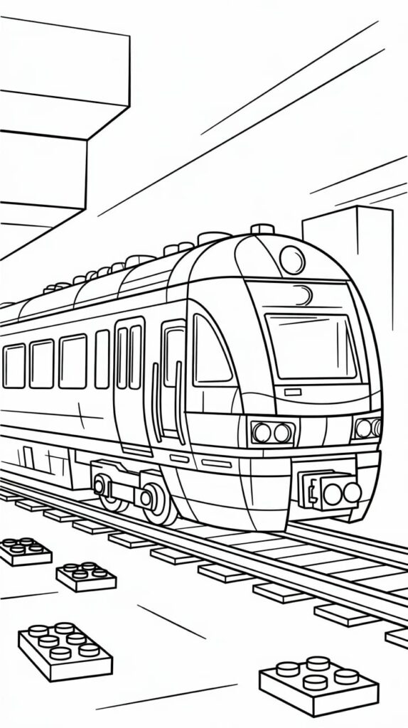 dessin à imprimer lego