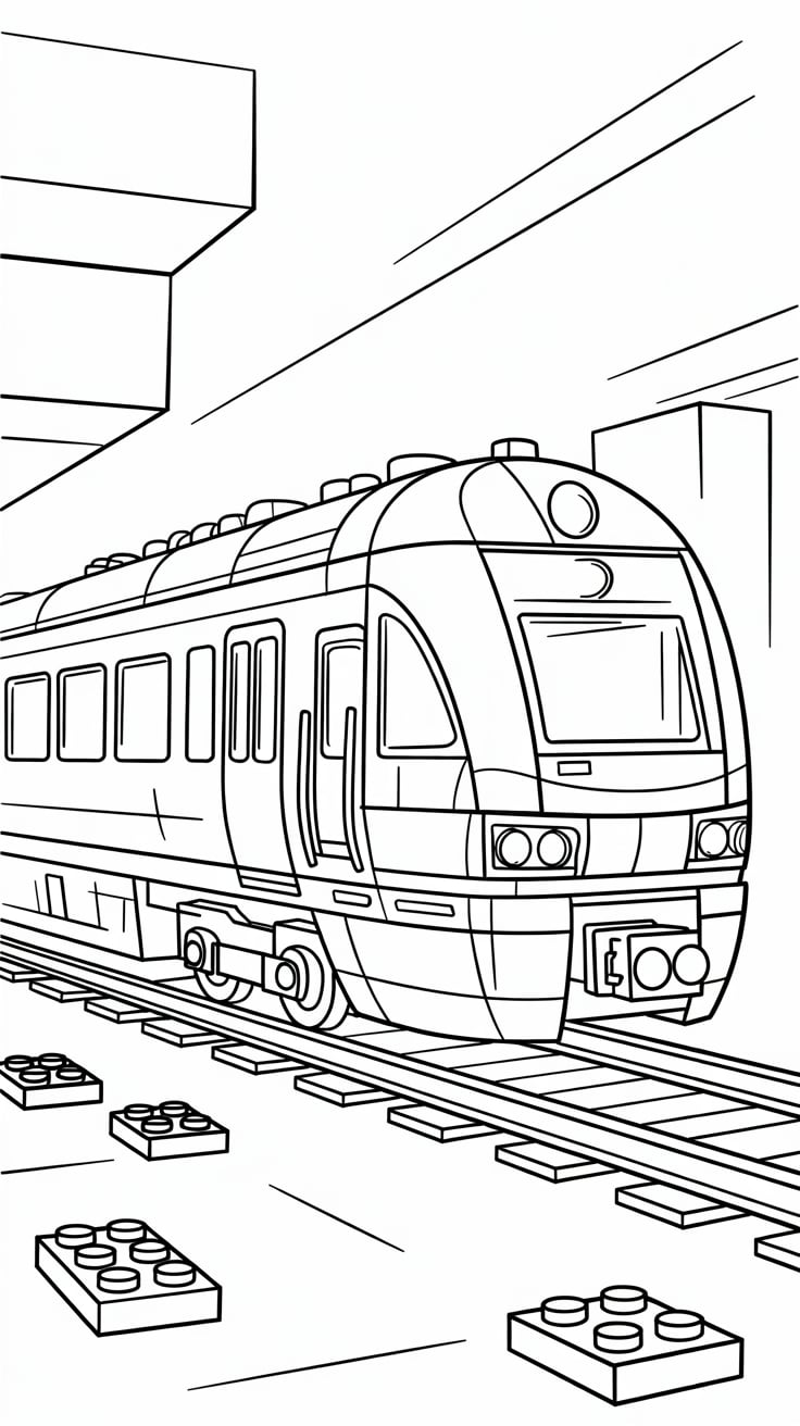 dessin à imprimer lego