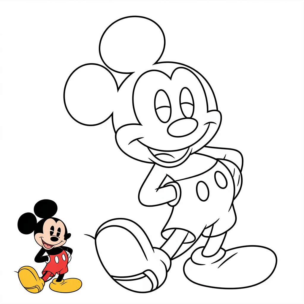 coloriage mickey