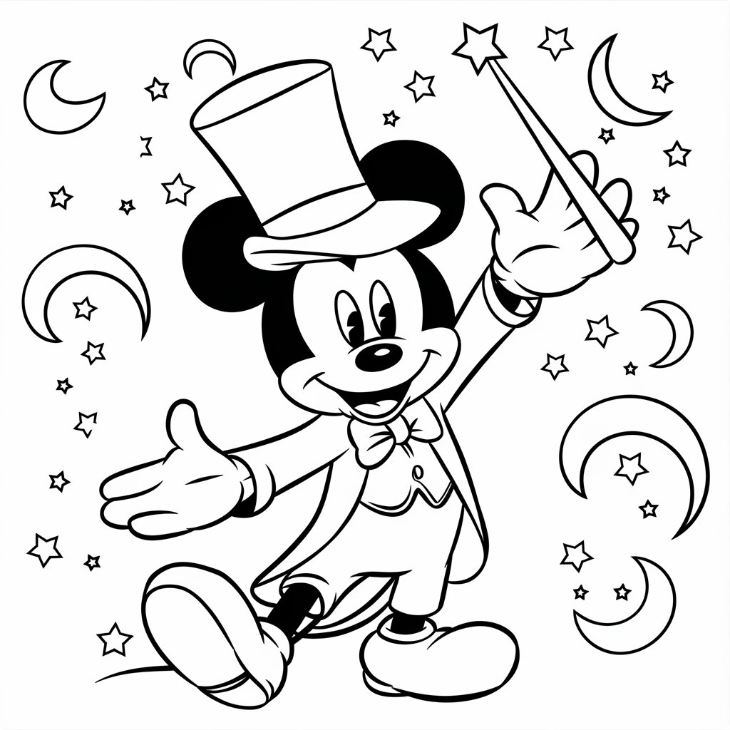 mickey mouse coloriage