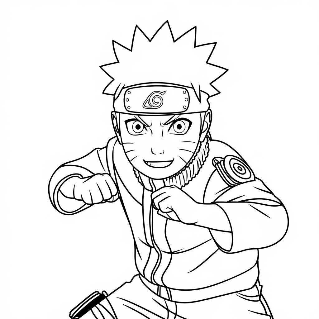 coloriage naruto kyubi