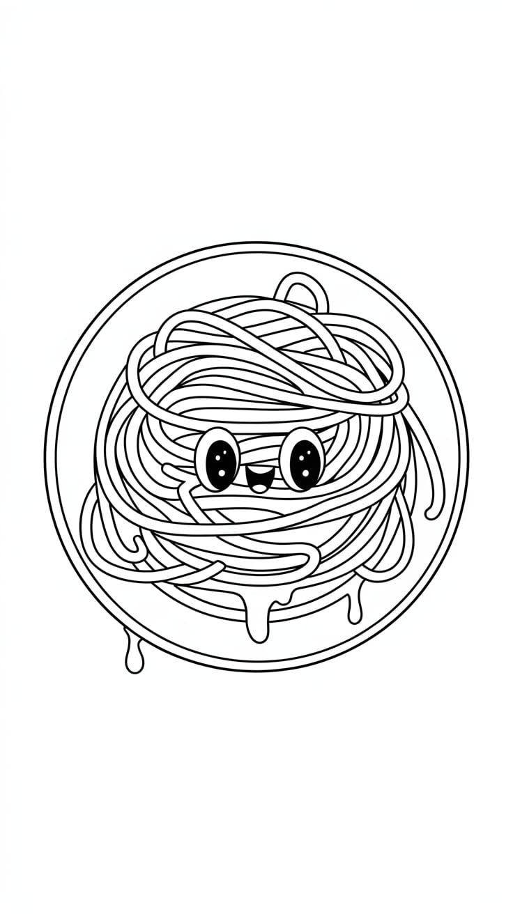 nourriture coloriage