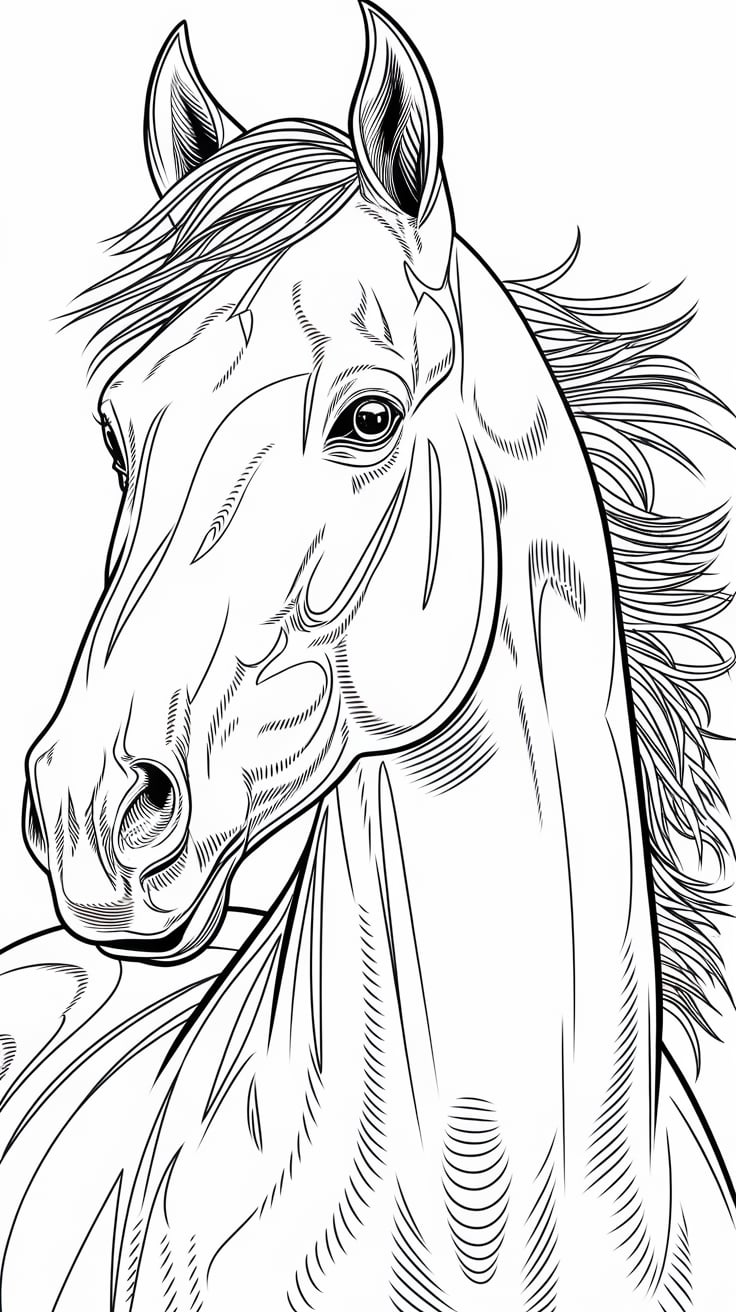 coloriage du cheval