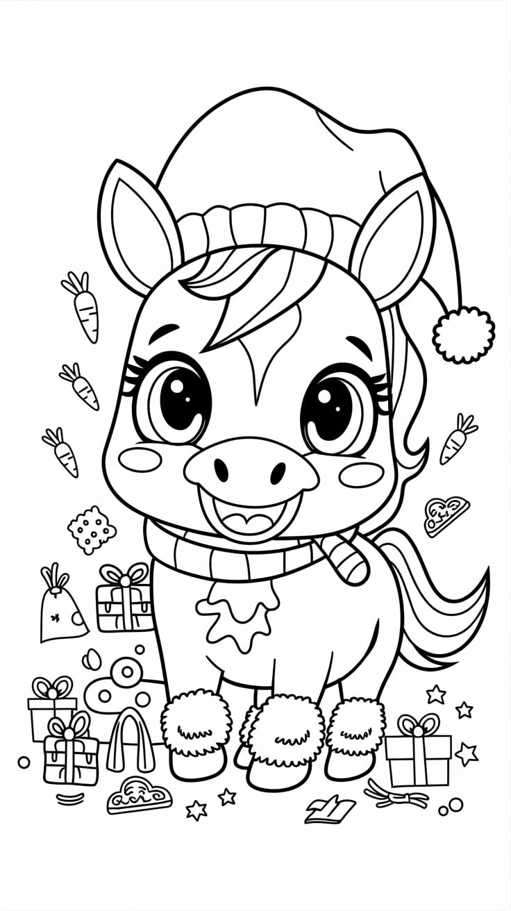 coloriage dessin cheval