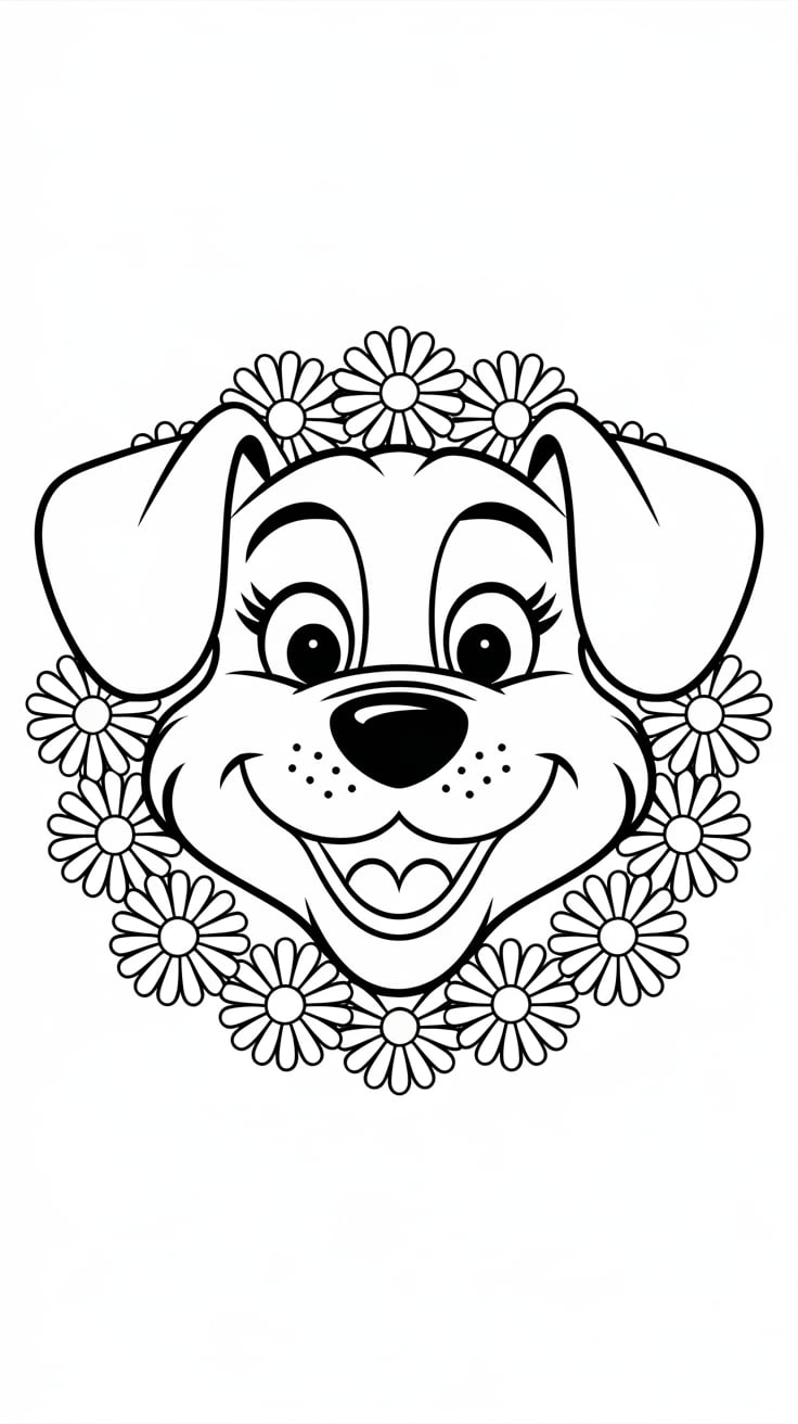 coloriage chien à imprimer pdf