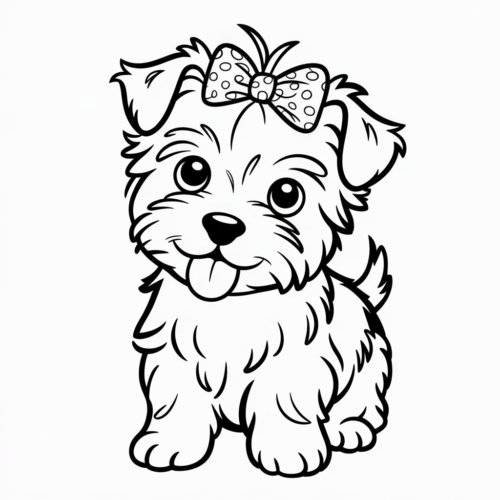 coloriage chiot