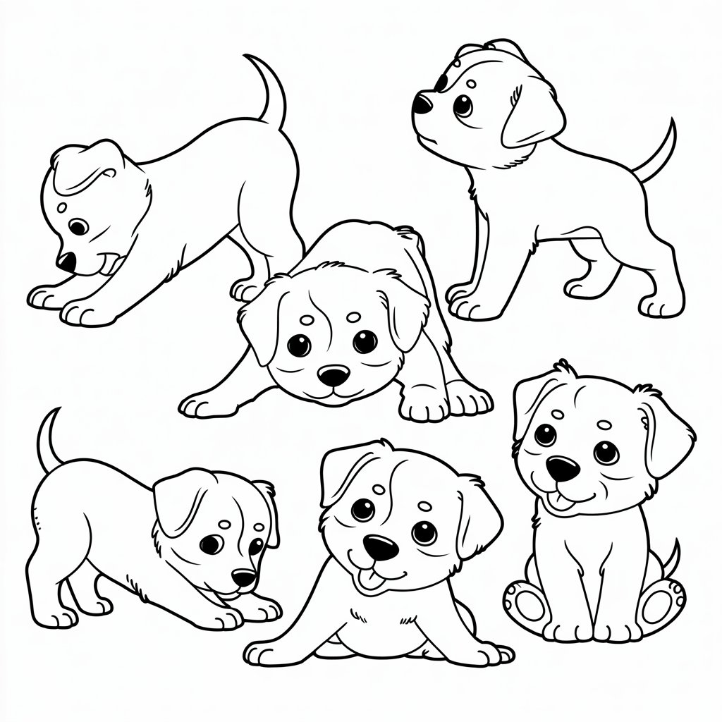 chiots dessin