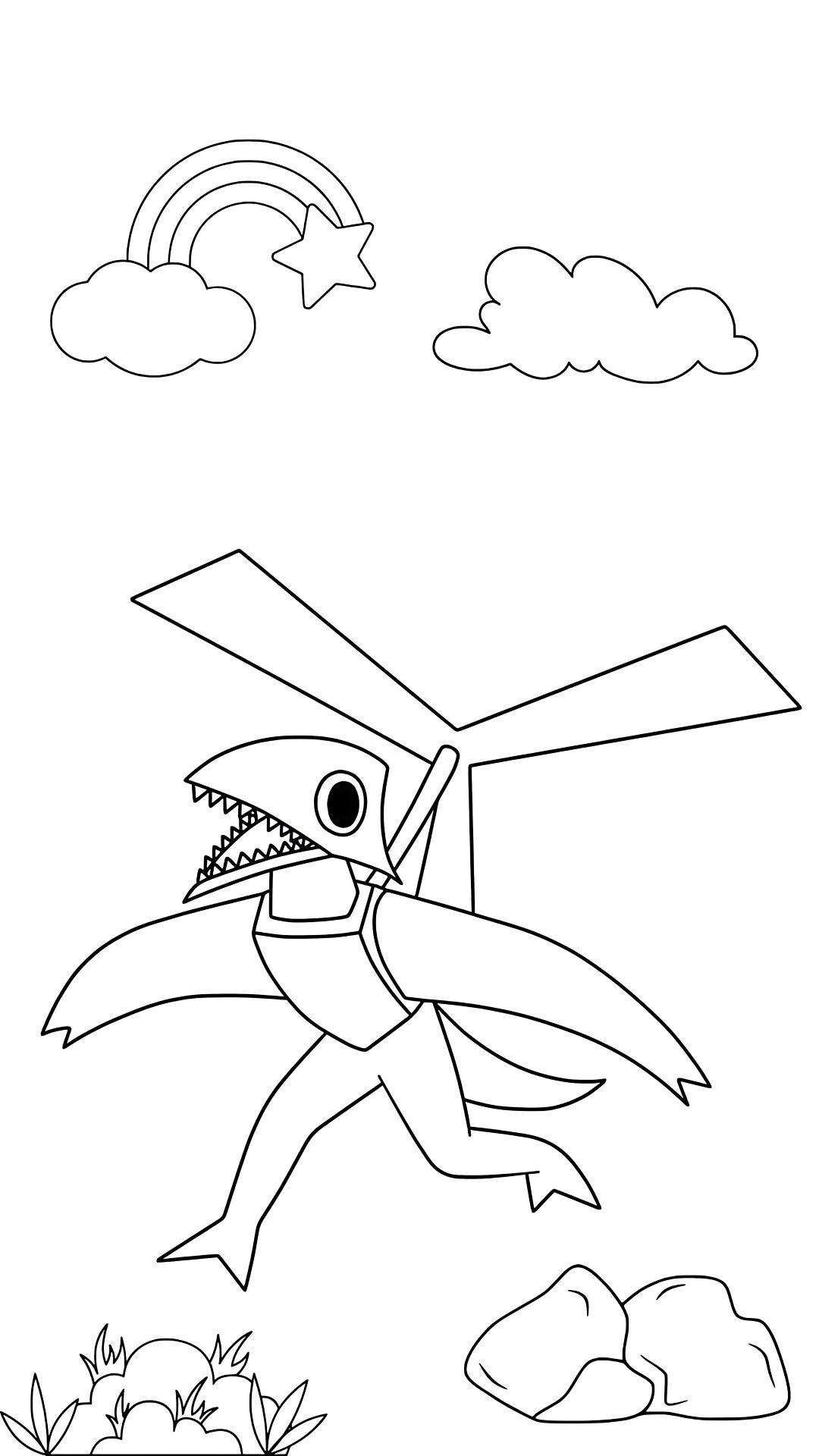 coloriage orange rainbow friends