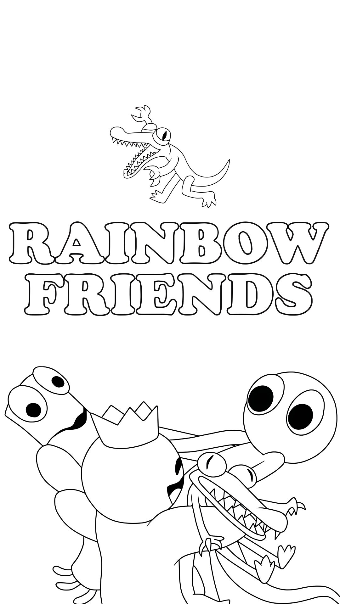 coloriage roblox rainbow friends